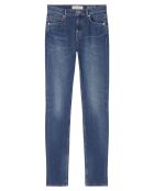 Jean Skinny Taille haute bleu moyen