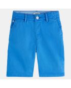 Short Chino en Coton bleu