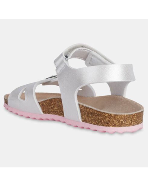 Sandales Adriel irisées argentées