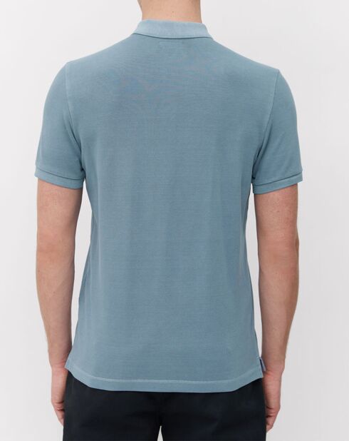 Polo manches courtes Piqué Sf bleu ciel