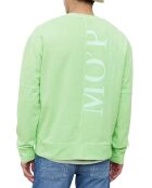 Sweat Col Rond Coudiere vert fluo