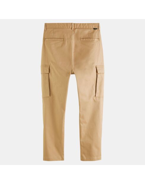 Pantalon cargo Regular Fit uni beige