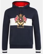 Sweat Hoodie Blason bleu marine