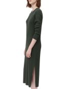 Robe manches longues Col Rond Maille Milano vert foncé