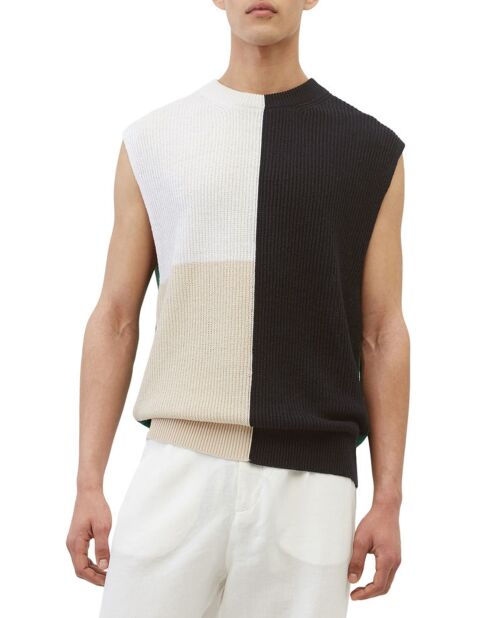 Pull 100% Lin Sans manches multicolore