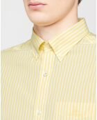 Chemise rayée Pedro jaune