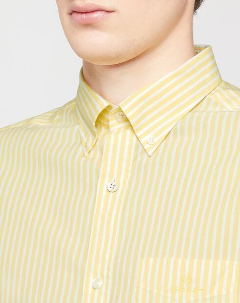 Chemise rayée Pedro jaune