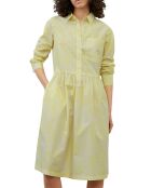 Robe chemise Mid Coton Bio Poche jaune