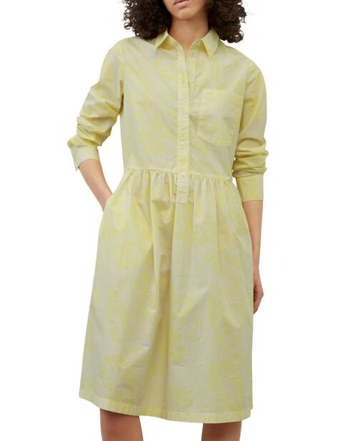 Robe chemise Mid Coton Bio Poche jaune