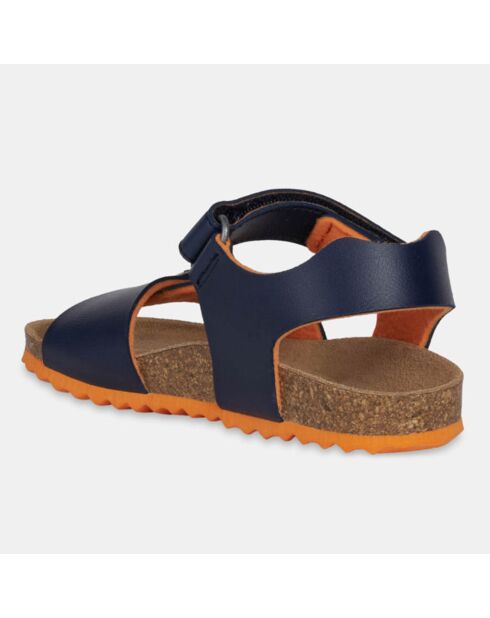 Sandales Ghita bleu/orange