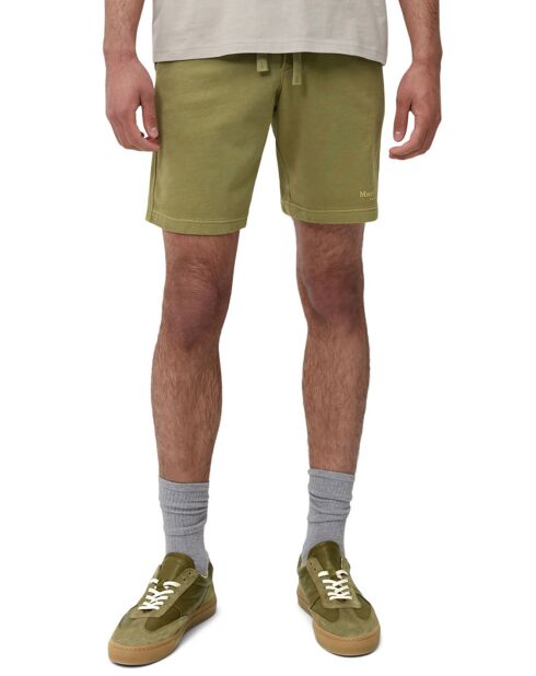 Short en molleton à Poches kaki