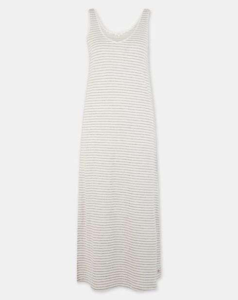 Wit/blauwe Vika jurk