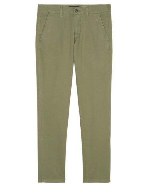 Pantalon Coton Bio Stig Tappered Leger kaki clair
