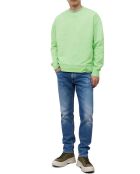 Sweat Col Rond Coudiere vert fluo