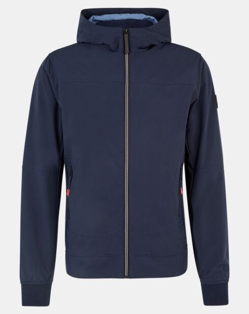 Blouson court Softshell bleu marine