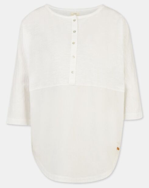 O-Avoca witte top van 100% biologisch katoen