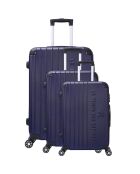 3 Valises 4 roues doubles Bari 50/60/70 cm bleu marine