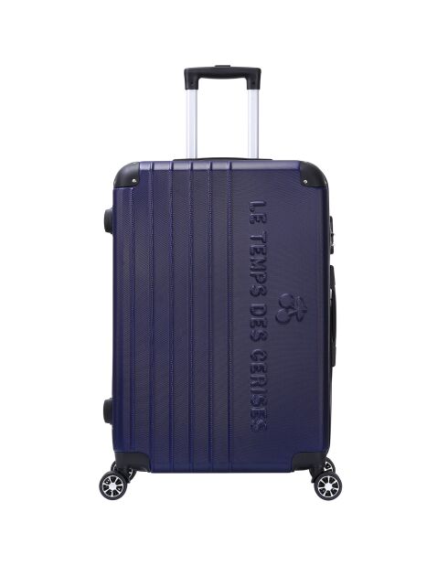 3 Valises 4 roues doubles Bari 50/60/70 cm bleu marine