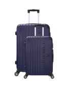 2 Valises  4 roues doubles Bari 60/70 cm bleu marine