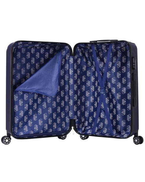 2 Valises  4 roues doubles Bari 60/70 cm bleu marine
