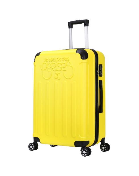 Valise Moyen Séjour 4 roues doubles Java 60 cm jaune