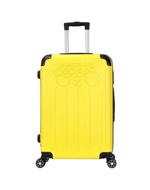 Valise Moyen Séjour 4 roues doubles Java 60 cm jaune