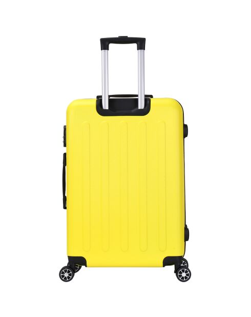 Valise Moyen Séjour 4 roues doubles Java 60 cm jaune