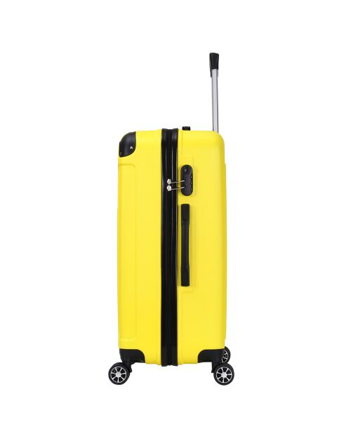 Valise Moyen Séjour 4 roues doubles Java 60 cm jaune