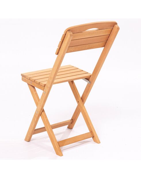 Ensemble table et chaises (3 pièces) en Bois naturel