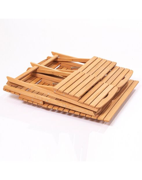 Ensemble table et chaises (5 pièces) en Bois naturel