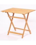 Ensemble table et chaises (5 pièces) en Bois naturel