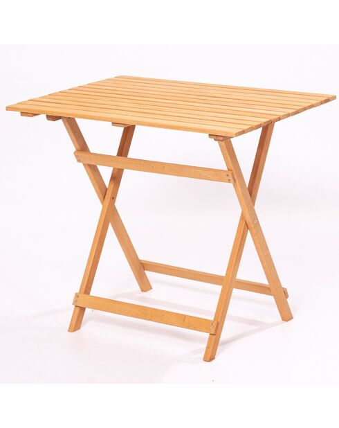 Ensemble table et chaises (5 pièces) en Bois naturel