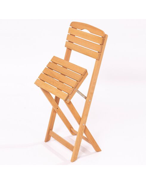 Ensemble table et chaises (5 pièces) en Bois naturel