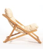 Salon de jardin 2 places en Bois naturel