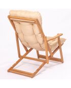 Mobili da giardino a 2 posti in legno naturale