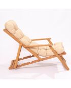 Chaise en Bois naturel - 66x110x48 cm