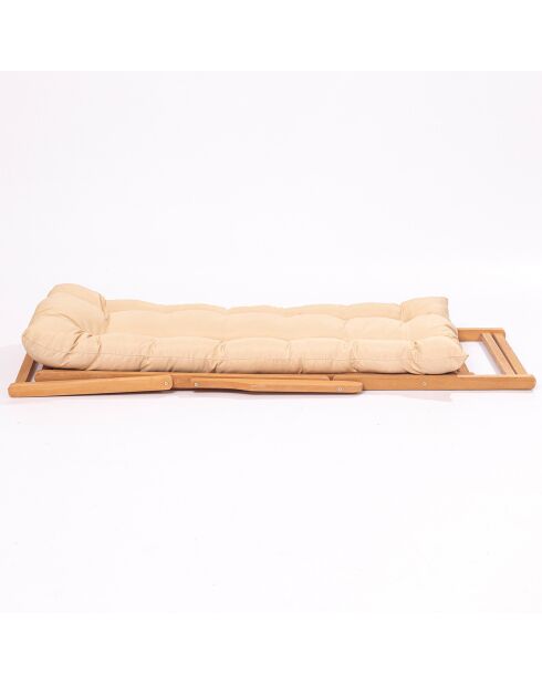 Chaise en Bois naturel - 66x110x48 cm