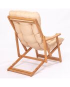 Chaise en Bois naturel - 66x110x48 cm