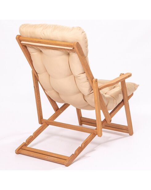 Chaise en Bois naturel - 66x110x48 cm