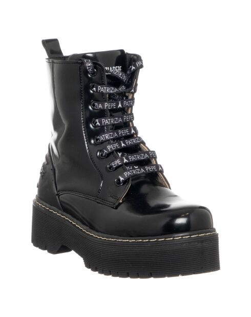 Boots en Cuir Nino noires - Talon 5.5 cm