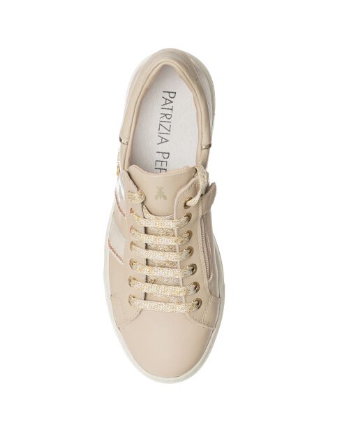 Sneakers en Cuir Peno beiges