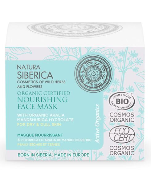 Mascarilla facial orgánica nutritiva Aralia From Manchurian - 50 ml