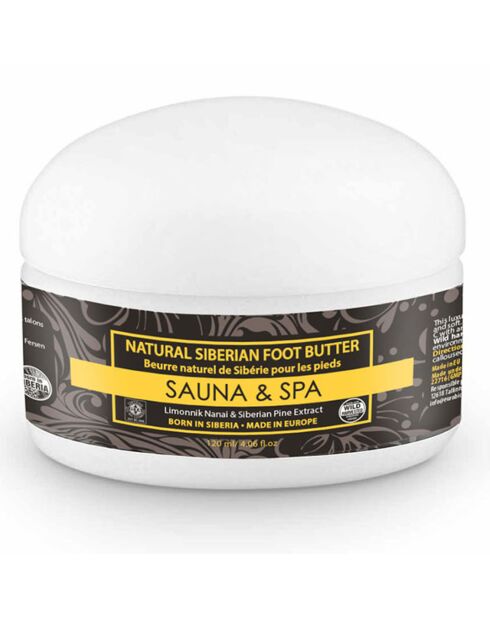Sauna & Spa Natürliche sibirische Fußbutter, 120 ml