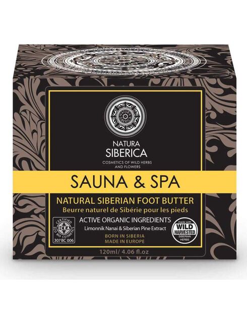Sauna & Spa Natürliche sibirische Fußbutter, 120 ml