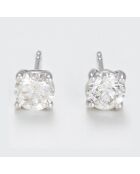 Pendientes de oro blanco de 2 quilates con diamantes