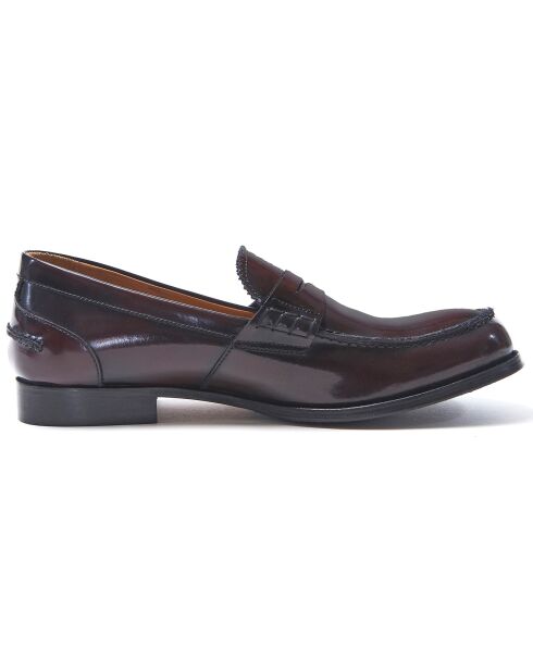 Mocassins en Cuir Maxence bordeaux