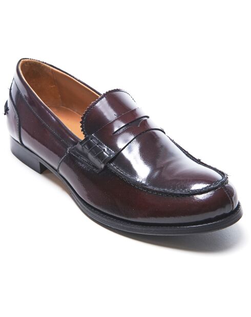 Mocassins en Cuir Maxence bordeaux