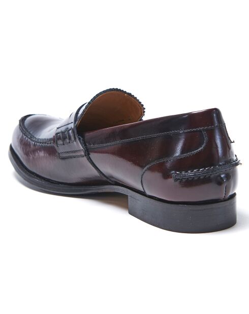 Mocassins en Cuir Maxence bordeaux