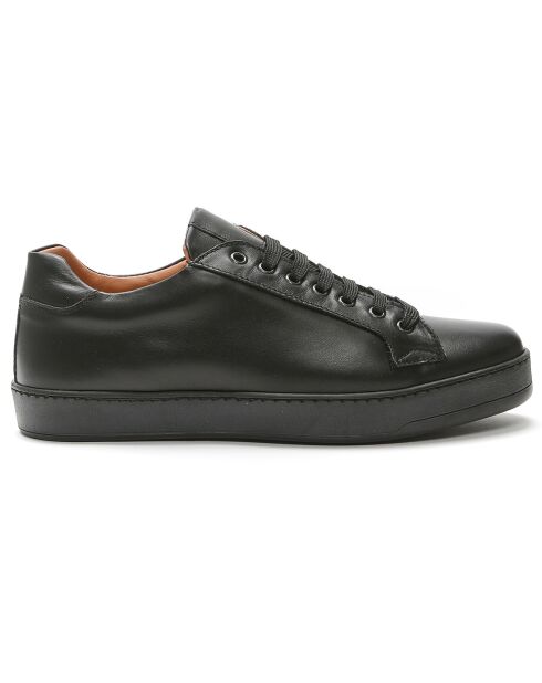 Schwarze Remi Ledersneaker