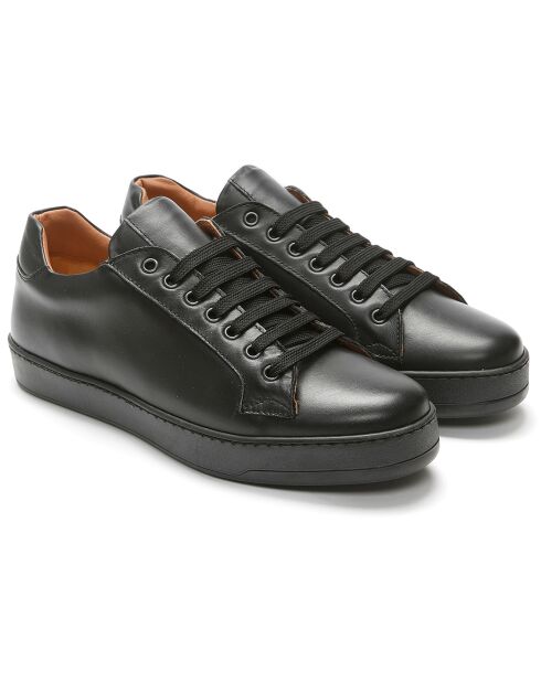 Schwarze Remi Ledersneaker